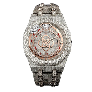 Montre pour homme entièrement sertie de diamants Moissanite, bracelet de luxe glacé - Product Image 3