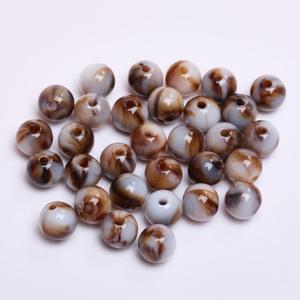 ลูกปัดเรซิ่นรูปไข่สีขาว ลูกปัดแบบหลวมสำหรับทำเครื่องประดับ - Product Image 3