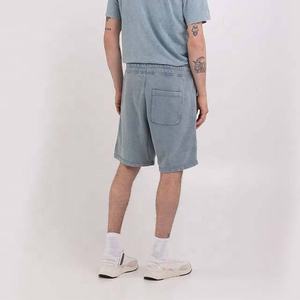 Short d'été respirant en coton délavé bleu pour homme Short de sport décontracté vintage à taille élastique - Product Image 3