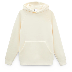 Sweat-shirt à capuche en coton French Terry décontracté pour homme, style automne, couleur crème, manches raglan surdimensionnées - Product Image 3