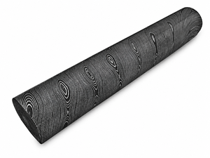 Barre ronde en acier Damas sur mesure, faite à la main, de 6 et 12 pouces de long, avec un diamètre d'environ 25,5 mm. - Product Image 2