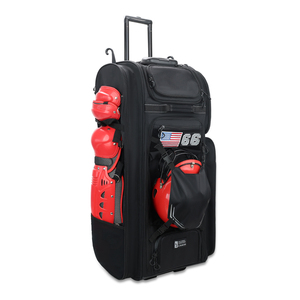 Bolsa de Béisbol Personalizada con Ruedas, Material 1680D, 6 Compartimentos para Bates, Carrito Grande, Uso para Clubes y Equipos - Product Image 5