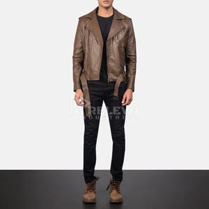 Veste en cuir véritable pour homme en gros, production de masse, usine d'habillement en cuir haute capacité - Product Image 4