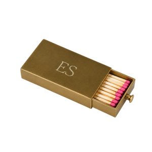 Premium Brass Matchbox Holder Decorative Sliding <b>Match</b> Storage Case with Pull Knob Refillable Luxury Home Decor Accessory <b>Box</b> - Product Image 1