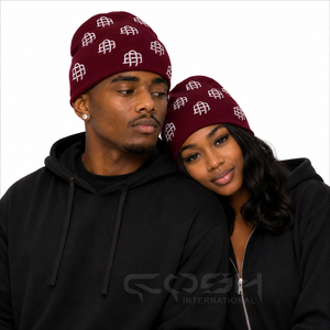 Bonnet Cosh International pour homme et femme, bonnet en tricot chaud à revers, bonnets d'hiver, bonnet en tricot acrylique à revers, bonnet unisexe - Product Image 1