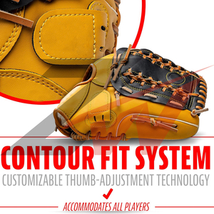 Gant de baseball professionnel en cuir de qualité supérieure pour droitier, gant d'entraînement pour adulte, gant de receveur pour équipes de softball, confortable en cuir de vachette - Product Image 5