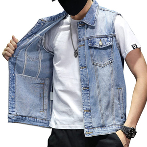 เสื้อกั๊กยีนส์แห้งเร็วแบรนด์เฉพาะของร้านสำหรับผู้ชายและเสื้อกั๊กยีนส์สไตล์ใหม่ล่าสุดขายส่งราคาถูกยอดนิยมอันดับต้นๆราคาประหยัด - Product Image 6