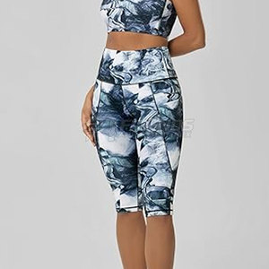 Leggings respirants taille haute pour femme – Extensibles, confortables, pour yoga, gym, tenue décontractée, coupe ajustée, vêtements de sport, séchage rapide, été - Product Image 4