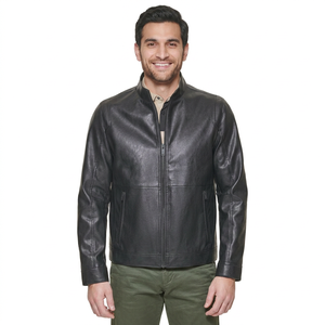 Chaqueta de Cuero Vacuno para Hombre, Diseño de Primera Calidad, Fabricante Profesional, Tejido Ligero de Alta Calidad, Chaqueta Urbana de Invierno para Hombre - Product Image 1