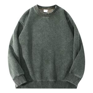 Sweat-shirts pour hommes de haute qualité, tendance, effet délavé, coupe ample, style streetwear - Product Image 1