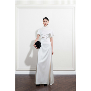 Nuevo Vestido Elegante para Mujer, Modelo AVA ASIMÉTRICO, Manga Corta, Maxi, Soporte ODM, Vestidos de Mujer de WhiteAnt Vietnam - Product Image 1