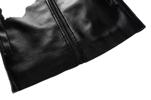 Chaqueta de Cuero Sintético con Capucha para Hombre, Forro de Piel Sintética, Cierre de Cremallera, Resistente al Viento, Abrigo Casual de Invierno - Product Image 6