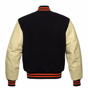 Nueva Chaqueta Varsity de Lona y Cuero Genuino para Hombre, Elegante, Reversible, de Secado Rápido, Personalizable, con Logotipo Frontal de Alta Calidad - Product Image 3