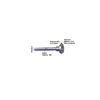 Alat Berlian EAGLION FT Model 2mm Flywheel untuk Pemotongan dan Desain Perhiasan Baja Tahan Karat/Ms Cembung Cekung CV/CC
