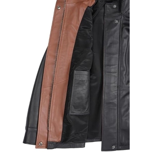 Manteau long élégant en cuir véritable pour femme – Qualité supérieure, coupe classique, idéal pour l'hiver – Options personnalisables - Product Image 6