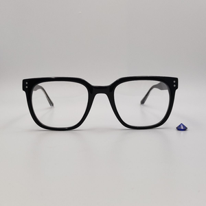 Black Square <b>Eyeglasses</b> <b>Frames</b> Acetate Optical Glasses Fashion Unisex for Daily Wear - Product Image 2
