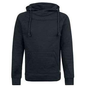 <b>Men's</b> <b>Navy</b> Blue Hooded Sweatshirt Regular Fit Cotton <b>Fleece</b> Casual Autumn Wear - Product Image 3