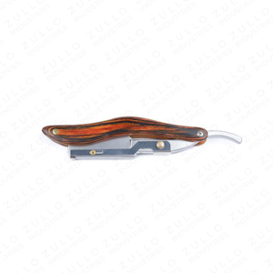 Wholesale Professional Double Edge Shaving <b>Razor</b> Stainless Steel Wooden Handle Barber <b>Razor</b> Custom OEM for <b>Men</b> - Product Image 2