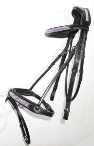 Brida de Cuero Indio de Alta Calidad y Confortable con Logotipo Personalizado, Diseño de Cristal, Color Personalizado y Equipo de Equitación de Lujo para Caballos - Product Image 3