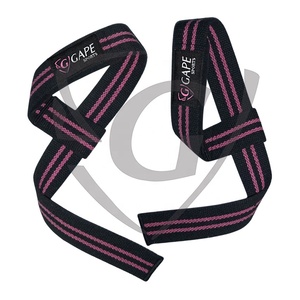 Sangles de poignet de gymnastique rembourrées en néoprène de haute qualité unisexe Logo personnalisable Dispositif de sécurité d'entraînement en coton réglable - Product Image 3