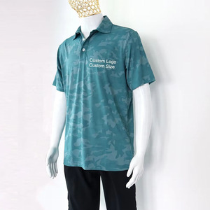 Chemises polo de sport pour hommes, personnalisables en gros à bas prix, de haute qualité, élastiques, respirantes, durables, en tissu frais, pour le golf et la pêche - Product Image 2