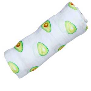 Ropa de Cama Orgánica para Bebé con Diseño de Aguacate - Product Image 1