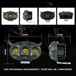 Luces Antiniebla LED Cuadradas Mini de 2 Pulgadas Liu Front Plastic Amarillas para Motocicleta y Automóvil - Product Image 4