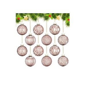 Bolas de Navidad de Cristal Transparente, Decoración para Árbol de Navidad, Adornos Colgantes Irrompibles para las Fiestas - Product Image 5
