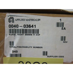AMAT 0040-03641 ใบมีดด้านขวา 300 มม. FI ECP 401272 - อุปกรณ์และอะไหล่เซมิคอนดักเตอร์ระดับโลกที่เชื่อถือได้ - Product Image 5
