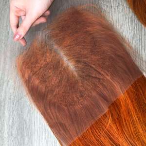 Orange Couleur 100% Vietnamien Cheveux Bruts Bundle En Gros Haute Qualité Os Droit Superbe Qualité 6by6 Fermeture à un Bon Prix - Product Image 4