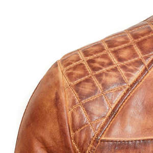 Chaqueta de Cuero para Hombre, Estilo Urbano, Color Liso, Fabricante Profesional, Calidad Premium, Impermeable y Transpirable, Mejor Precio - Product Image 3