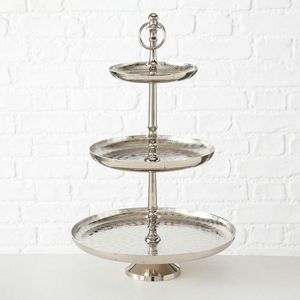 Support à dessert en métal de qualité supérieure pour la présentation en boulangerie, avec une finition décorative moderne et une base robuste et stable - Product Image 6