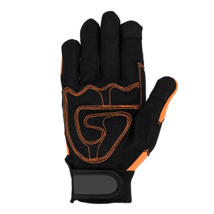 JNM SAFETY ถุงมือทำงานสำหรับช่างสีส้มสำหรับงานหนักสำหรับผู้ชาย หนังสังเคราะห์อมาราพร้อมหน้าจอสัมผัส ถุงมือนิรภัยอเนกประสงค์ - Product Image 6