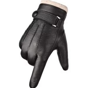 Gants en cuir décontractés pour femmes, fins, élégants, durables, pour l'hiver, avec détection d'aiguilles, pour l'extérieur - Product Image 4