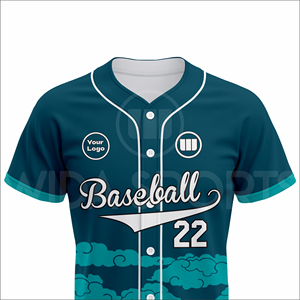 Ensemble d'uniformes de baseball personnalisés, faible MOQ, livraison rapide, vêtements d'équipe USA, sublimation, polyester respirant, OEM - Product Image 4