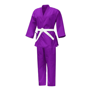 Dobok de Taekwondo Premium Ligero con Logo Frontal Acanalado y Elástico para Artes Marciales al por Mayor - Product Image 1