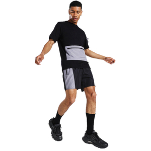 Ensemble décontracté d'été pour hommes fabriqué au Pakistan, conçu sur mesure, t-shirt et short en coton/polyester respirant à séchage rapide, logo personnalisé - Product Image 3