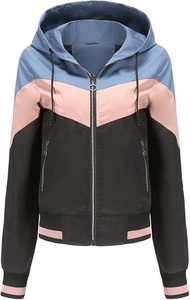 เสื้อแจ็คเก็ต Anorak สไตล์เรโทร ขายส่ง เสื้อแจ็คเก็ต Anorak ไนลอนสั่งทำพิเศษ สไตล์ไฮสตรีท ดีไซน์สีสันตัดกัน พร้อมซิป - Product Image 3