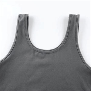 Custom Logo Bulk Women's Slim Fit Sleeveless Spandex/Polyester Eco-Friendly Quick Dry Breathable <b>Crop</b> Tank <b>Top</b> for Working - Product Image 6