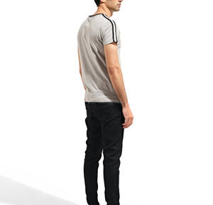 Tout nouveau vêtements hommes T-Shirt été nouvelle couleur unie bas tendance hauts à la mode haute qualité Design T-Shirt pour hommes - Product Image 4