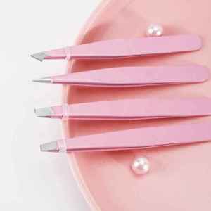 Pince à épiler professionnelle légère et personnalisable de haute qualité en acier inoxydable pour cils et sourcils, écologique - Product Image 4