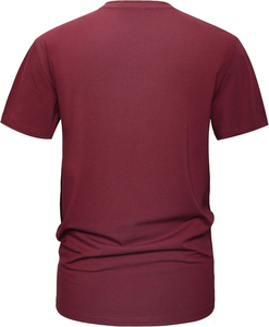 เสื้อยืดคอกลมผู้ชายพรีเมียม ผ้าฝ้ายเฟรนช์เทอร์รี่ 100% เนื้อผ้านุ่ม ระบายอากาศได้ดี น้ำหนัก 180 กรัม ทรงโมเดิร์น ใส่สบายๆ สไตล์ลำลอง เสื้อผ้า OEM - Product Image 4