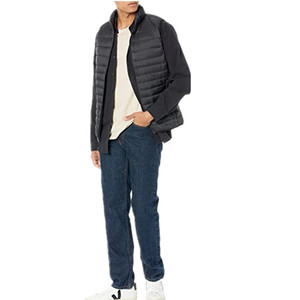 Custom Hot Sales Essentials Men's Lightweight Water-Resistant <b>Packable</b> Puffer Padded Mens Padded <b>Jacket</b> Winter Vest - Product Image 1