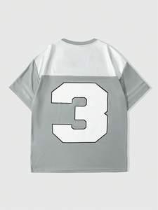 Maillot de football américain unisexe avec strass, surdimensionné, style streetwear, personnalisable, OEM ODM, fournisseur d'usine en gros - Product Image 5