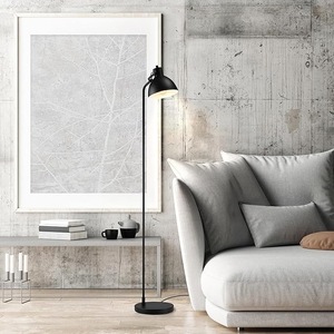 Lámpara de Pie Nórdica con Pantalla de Lino para Decoración de Dormitorio o Sala de Estar - Product Image 1