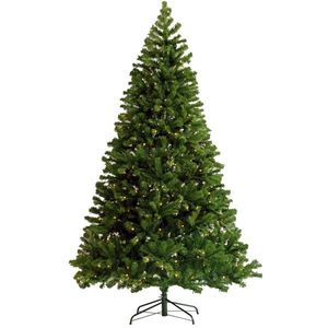 Albero di Natale Artificiale Pre-Illuminato di Alta Qualità, 180 cm, Realistico in Materiale PET, Pieghevole con Supporto, Decorativo per Esterni - Product Image 1