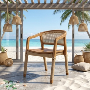 Muebles de jardín de madera de teca para patio, hechos en Indonesia AQ63321 - Product Image 1