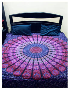 Tapisserie murale bohème 100 % coton, motif mandala, écologique, multi-pièces, pour chambre, dortoir, décoration intérieure, anniversaire - Product Image 3