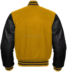 OEM Custom Vintage Letterman <b>Varsity</b> <b>Bomber</b> <b>Jacket</b> <b>Men</b> Winter Casual Wool Windproof Thick Patch Chenille Embroidery Single - Product Image 4