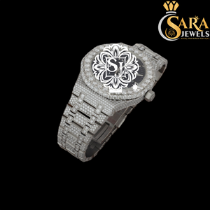 Reloj de Lujo Más Vendido, Completamente Cubierto de Diamantes, Reloj de Acero Inoxidable Brillante para Hombre Disponible al Mejor Precio - Product Image 5